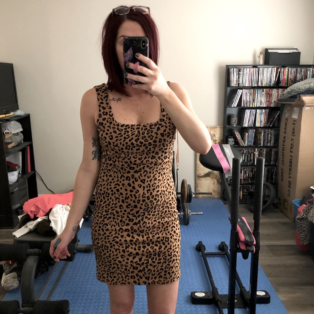 Leopard print dress
